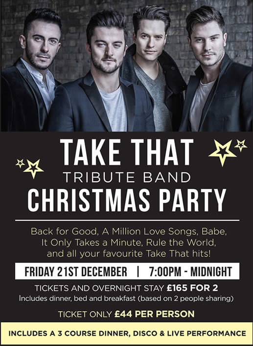 Take That Tribute Christmas Party 